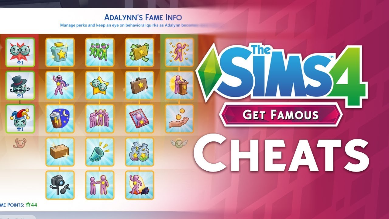 Fame Points Cheat Sims 4